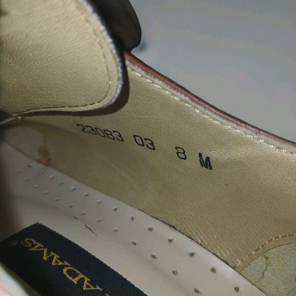 Stacey Adams Mens Dress Shoes Size 8M Brown Leather Tie Up Work Dress Business - Picture 15 of 16